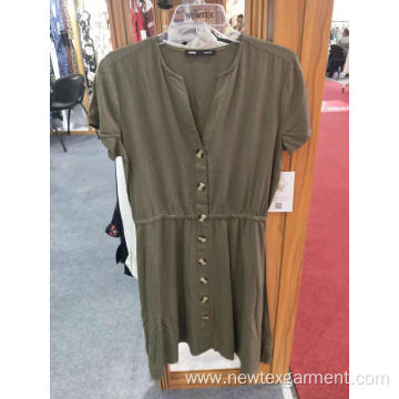 V Neck Dresses Casual Garments for Ladies